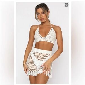 White Fox Private Island Crochet Set White